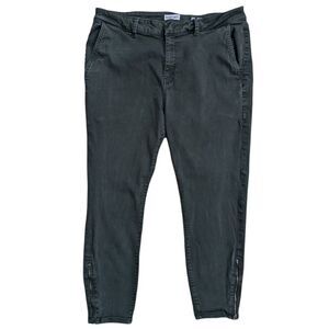 Women's Warp & Weft JFK NYC Weekday Skinny IVY Green Ankle Zipper Size 16x27